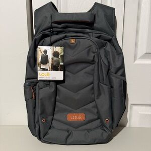 Lole Quilted Backpack Padded Back & Shoulder Fits Up to 17" Laptop